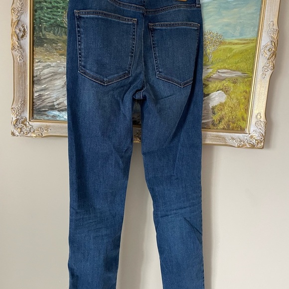DENIM FORUM THE LOLA MID RISE SKINNY 28L 27 Dark Wash - Picture 2 of 4